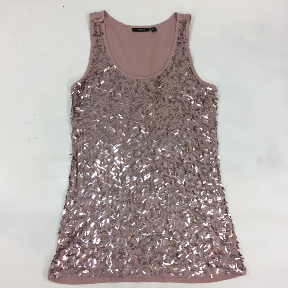 Apt. 9 Pink Sequin Tank